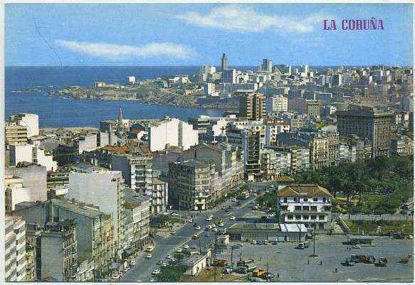 POSTAL DE LA CORUÑA. VISTA PARCIAL Nº 674