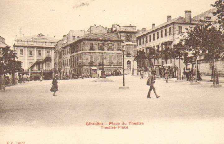 POSTAL ANTIGUA DE GIBRALTAR. PLACE DU THEATRE.
