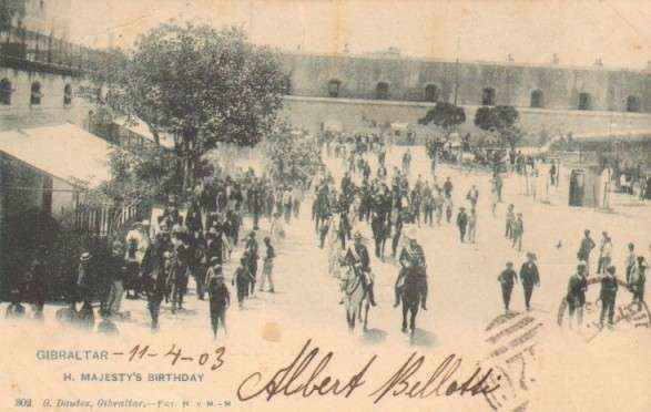 POSTAL ANTIGUA DE GIBRALTAR. M. HAJESTY´S BIRTHDAY