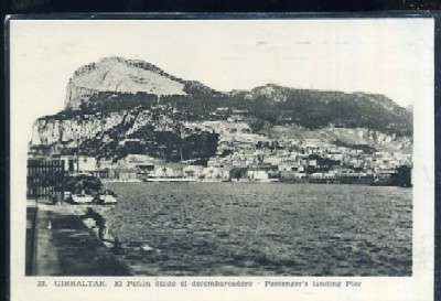 POSTAL DE GIBRALTAR - EL PEÑON DESDE EL DESEMBARCADERO Nº 23