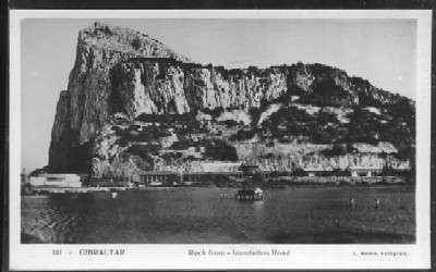 POSTAL DE GIBRALTAR - 101 ROCK FROM INUNDATION ROAD