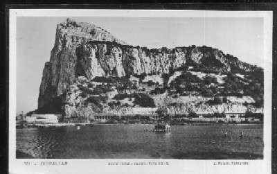 POSTAL DE GIBRALTAR - 101 ROCK FROM INUNDATION ROAD