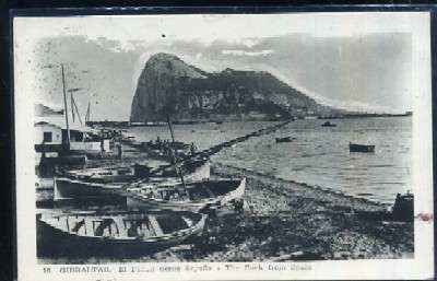 POSTAL DE GIBRALTAR - 16 EL PEÑON DESDE ESPAÑA