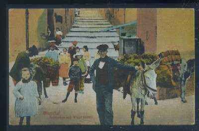 POSTAL ANTIGUA DE GIBRALTAR - ARTICHOKES AND WATER SELLERS