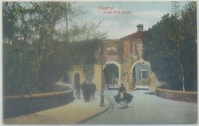 POSTAL ANTIGUA DE GIBRALTAR. SOUTH PORT GATES