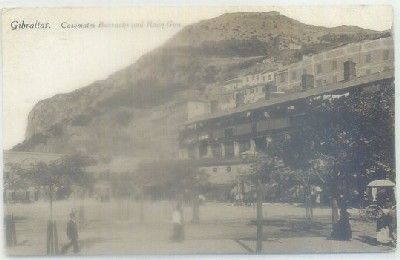 POSTAL DE GIBRALTAR. CASEMATES BARRACKS AND ROCK GUN