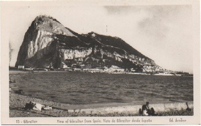 POSTAL ANTIGUA DE GIBRALTAR. RAIN WATER POUNTAIN GUNNER'S PARADE