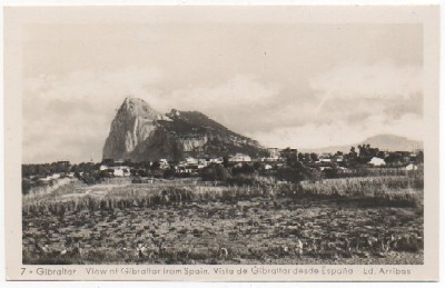 POSTAL ANTIGUA DE GIBRALTAR. THE CITY AN COMMERCIAL MOLE