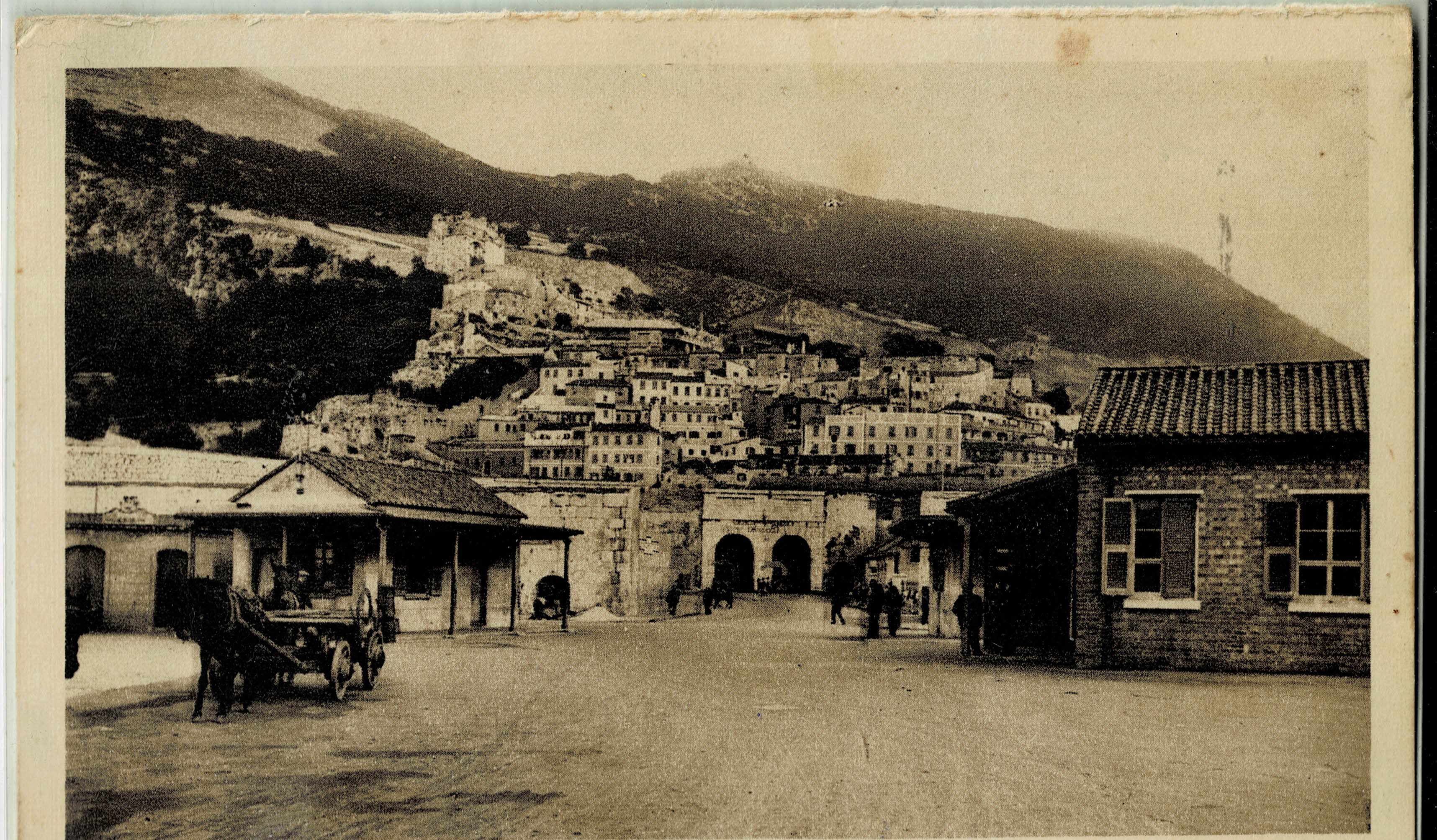 POSTAL ANTIGUA DE GIBRALTAR. ENTRANCE TO TOWN AND WATERPORT GATE