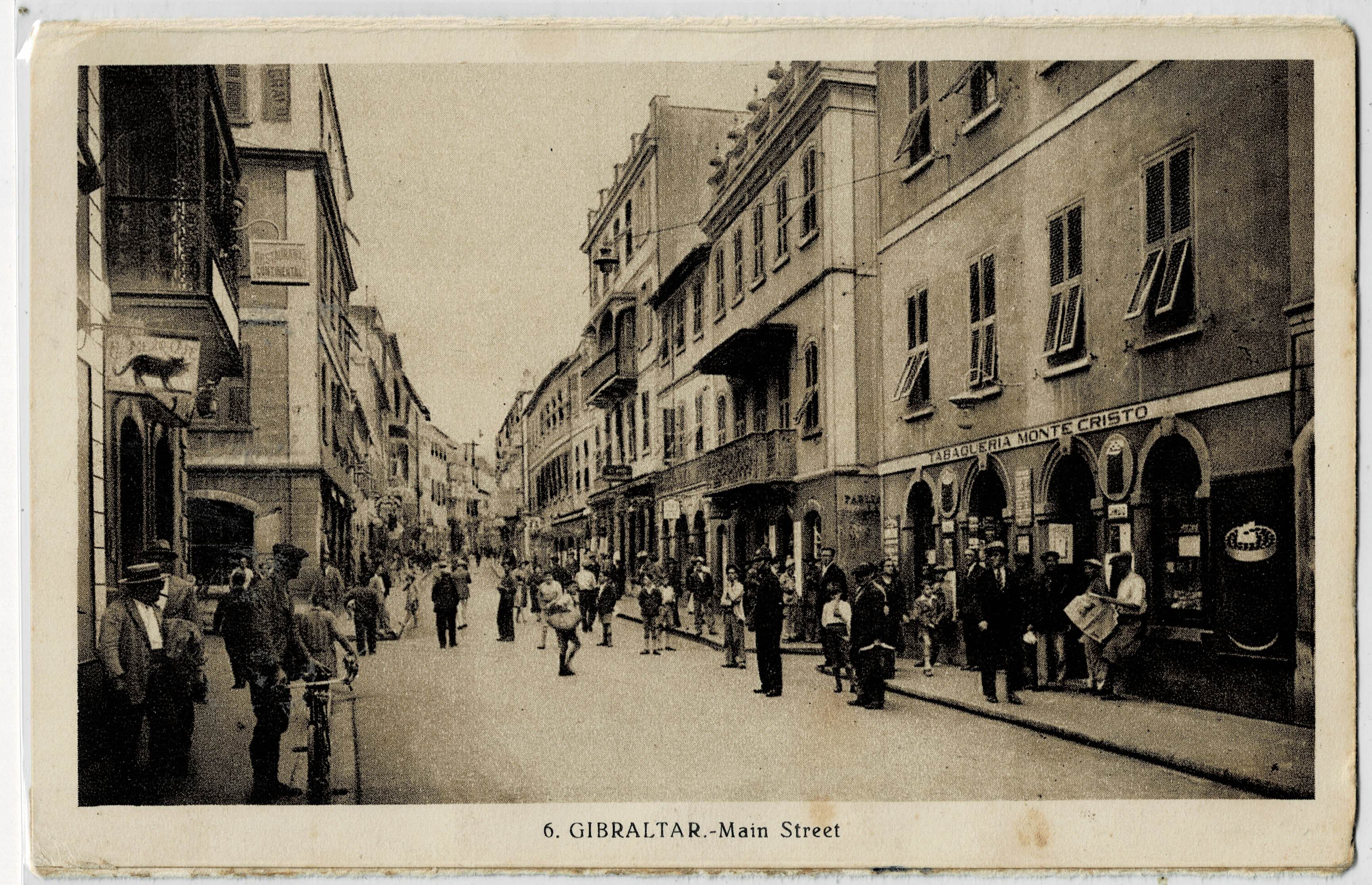 POSTAL ANTIGUA DE GIBRALTAR. MAIN STREET