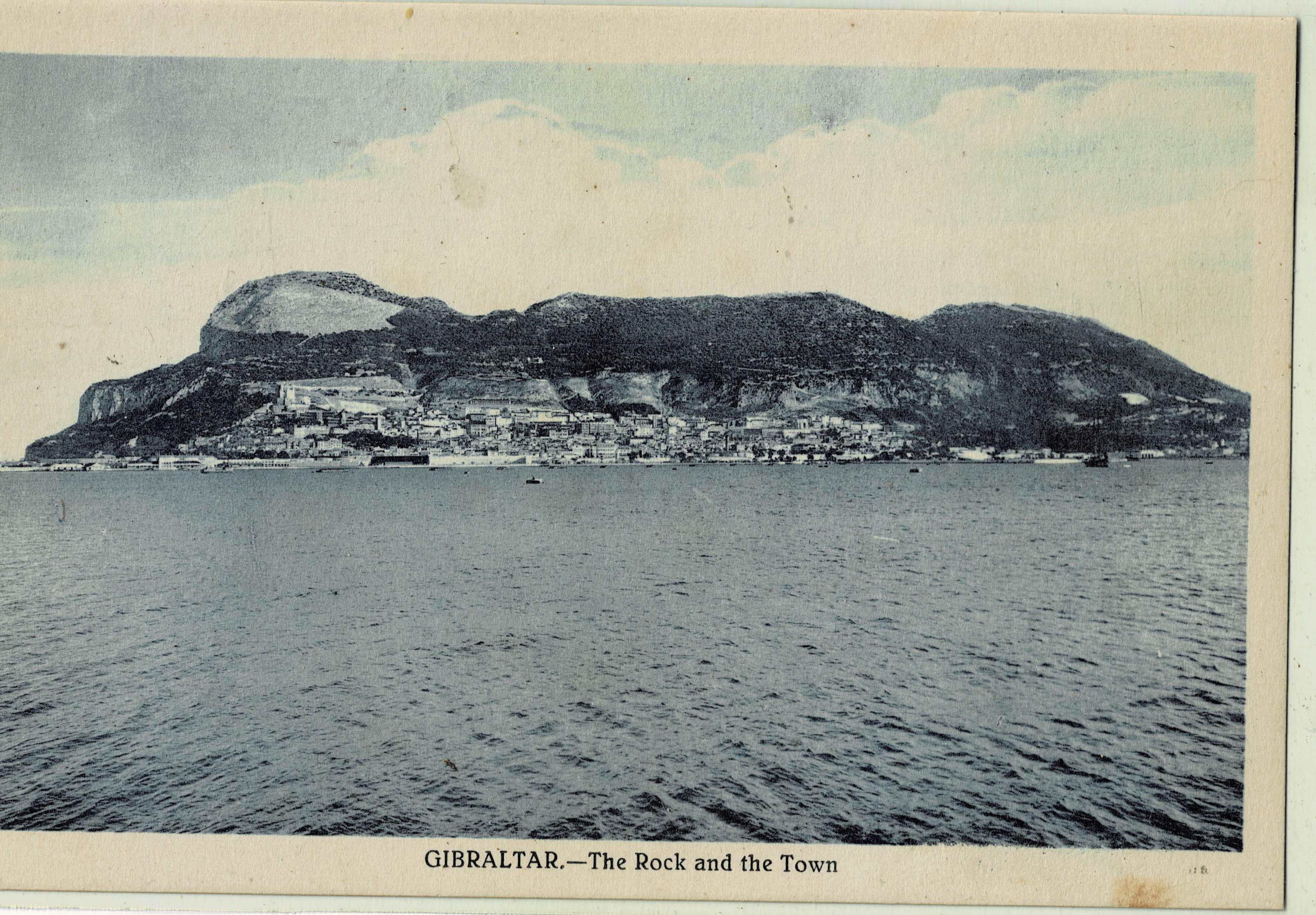 POSTAL ANTIGUA DE GIBRALTAR. THE ROCK AND THE TOWN