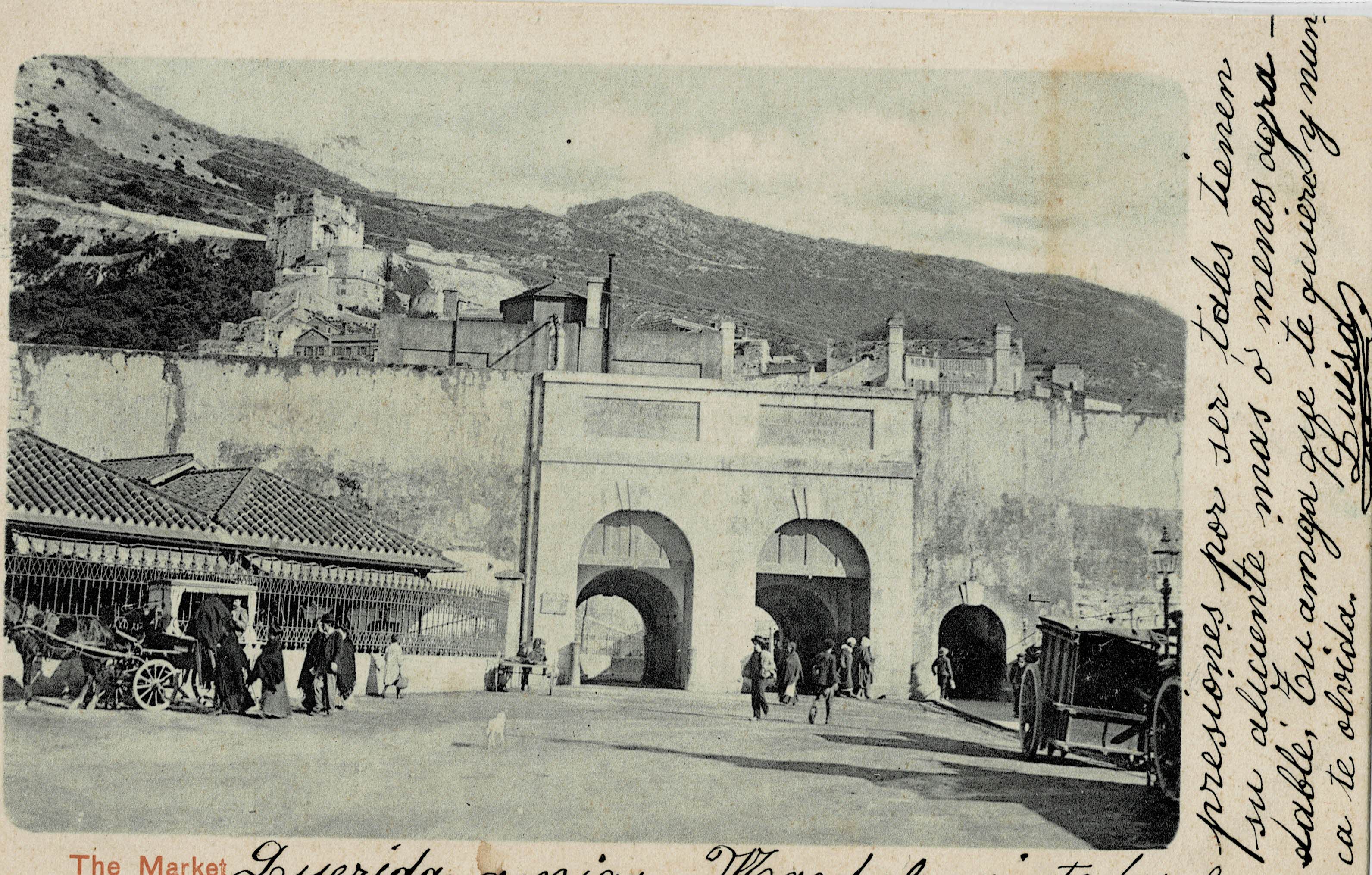 POSTAL ANTIGUA DE GIBRALTAR. THE MARKET