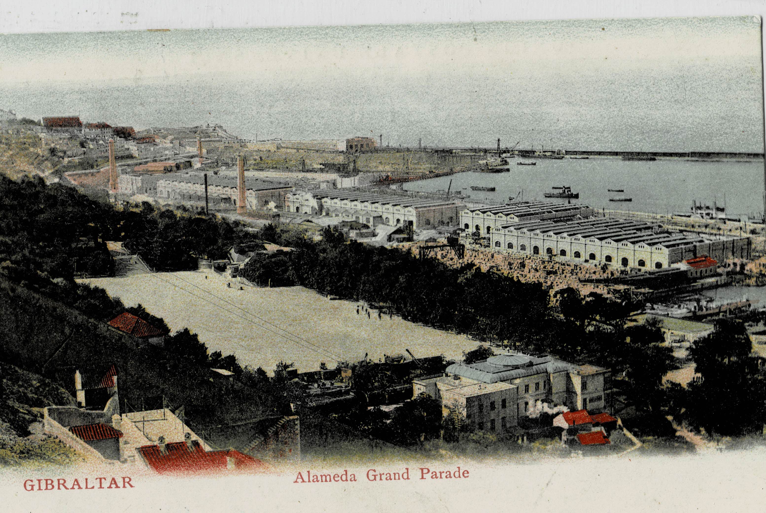 POSTAL ANTIGUA DE GIBRALTAR. ALAMEDA GRAND PARADE