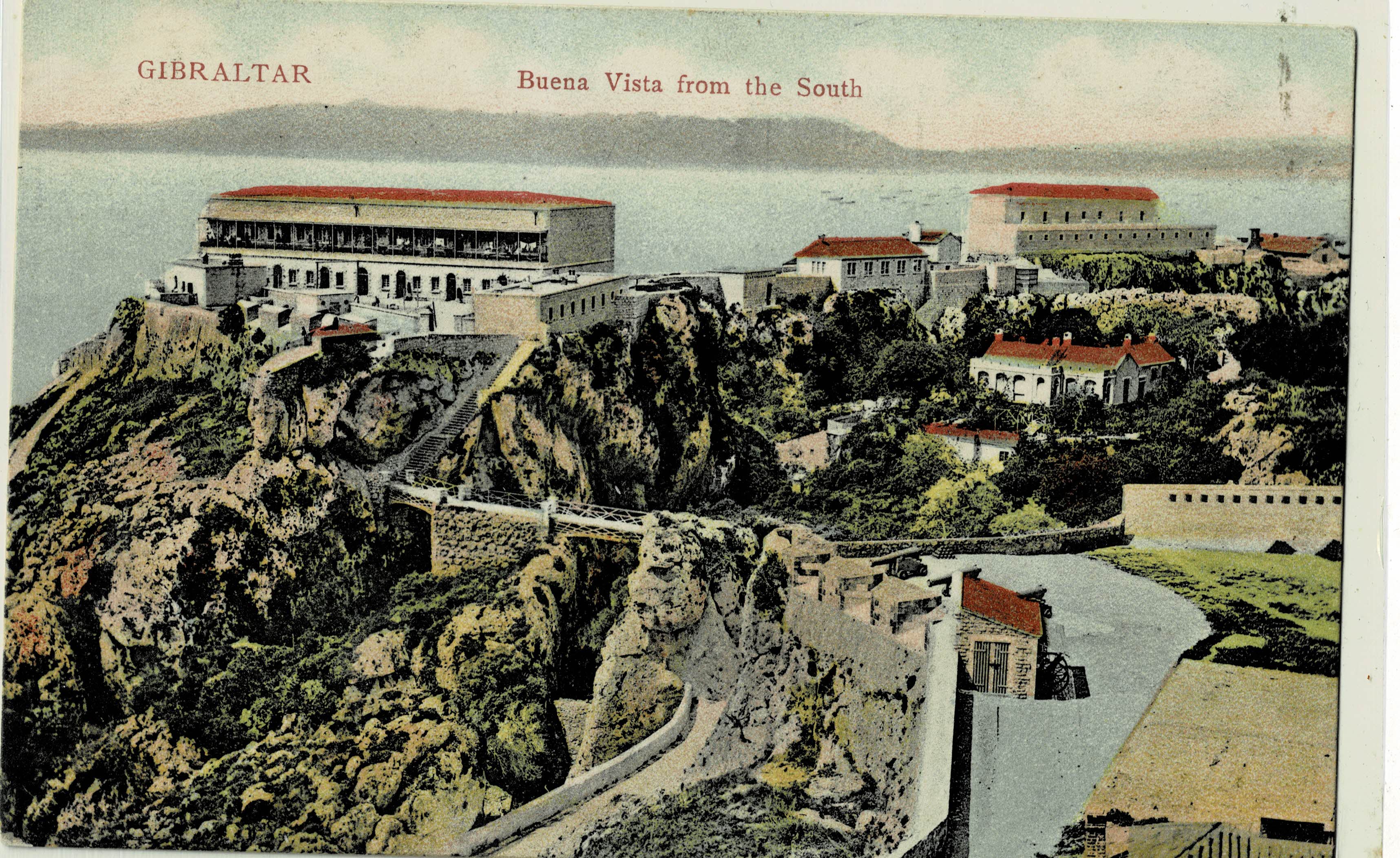 POSTAL ANTIGUA DE GIBRALTAR. BUENA VISTA FROM THE SOUTH