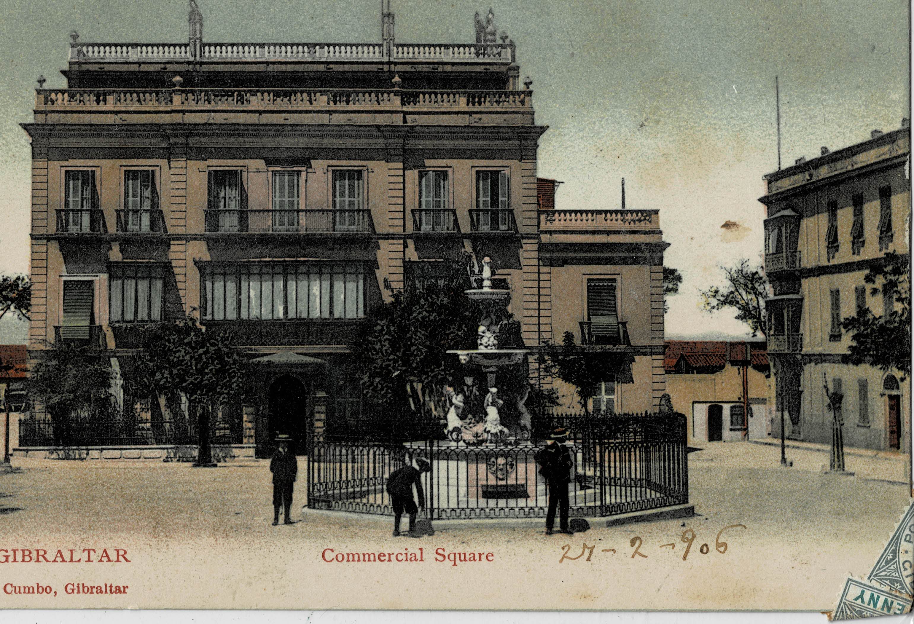 POSTAL ANTIGUA DE GIBRALTAR. COMMERCIAL SQUARE