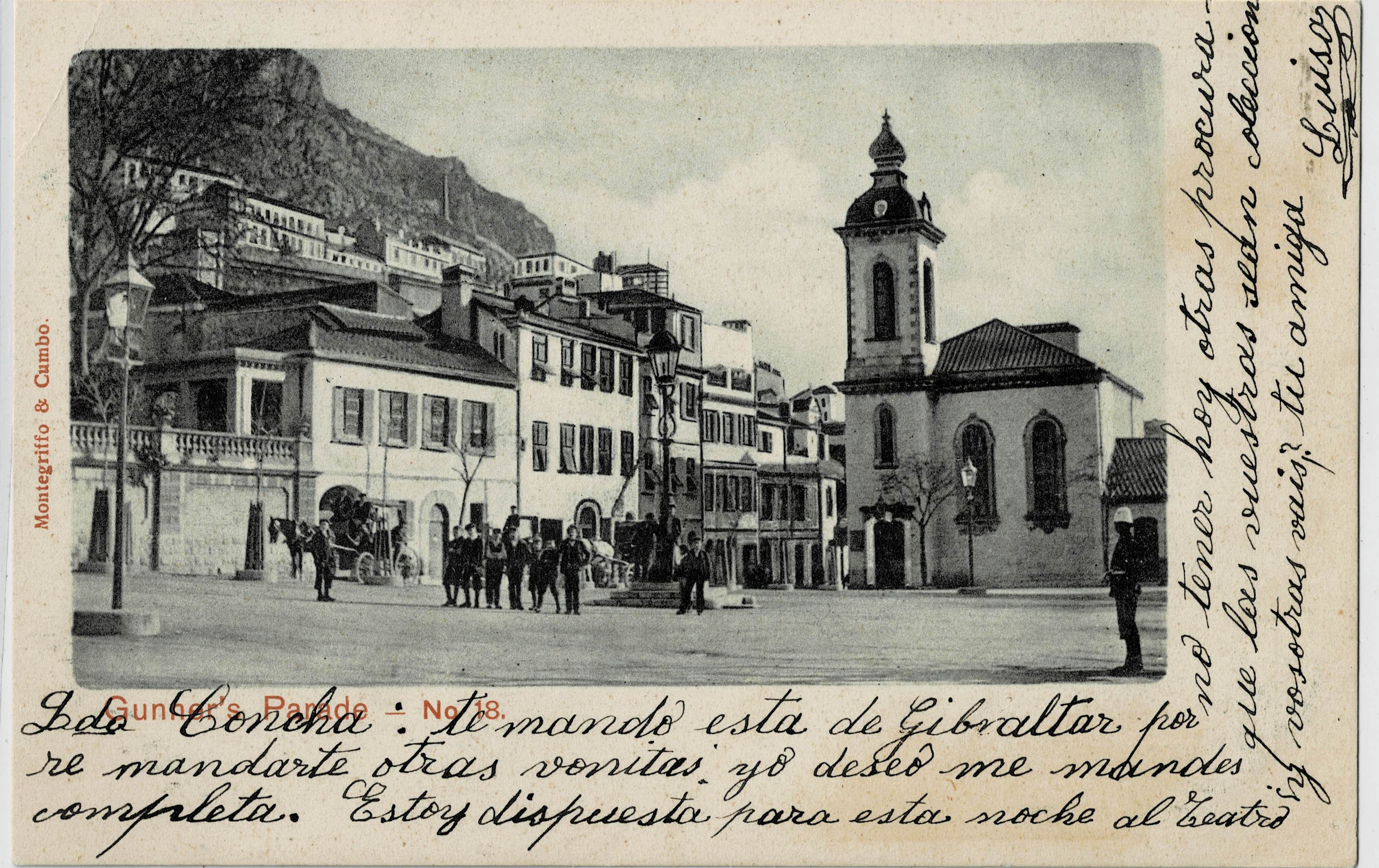 POSTAL ANTIGUA DE GIBRALTAR. GUNNER'S PARADE