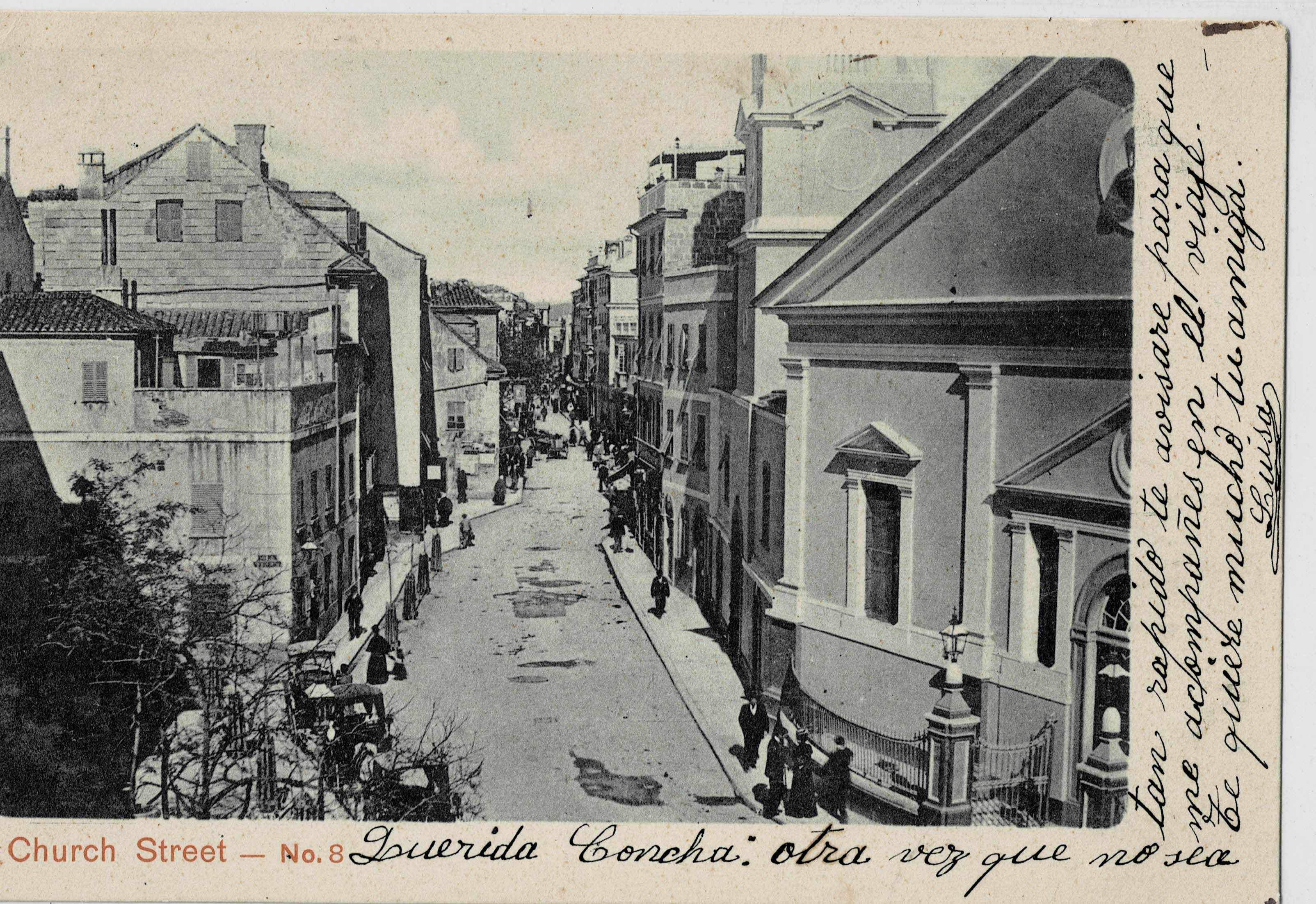 POSTAL ANTIGUA DE GIBRALTAR. CHURCH STREET