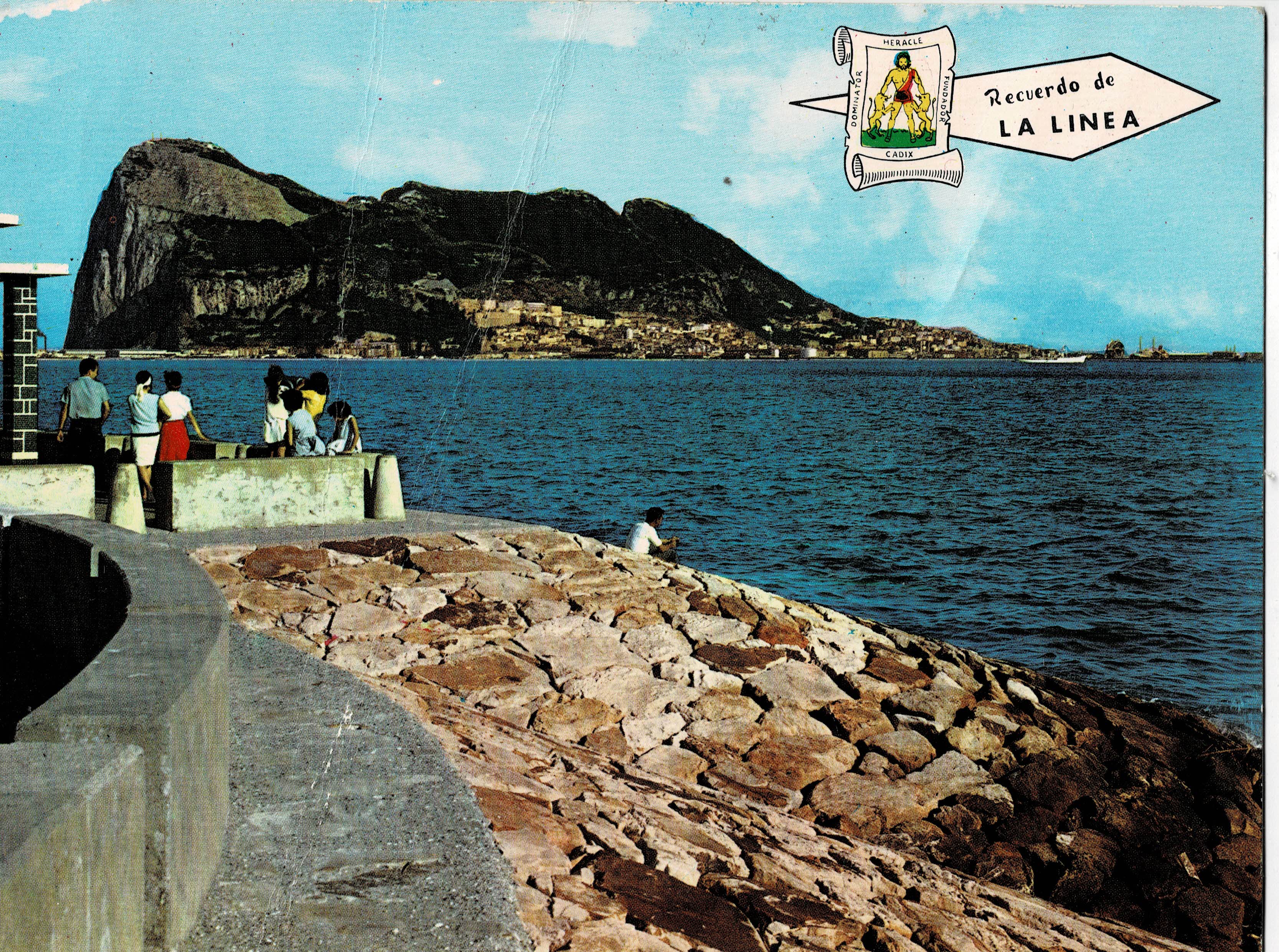 POSTAL MODERNA DE GIBRALTAR. LA LINEA. EL PEÑON