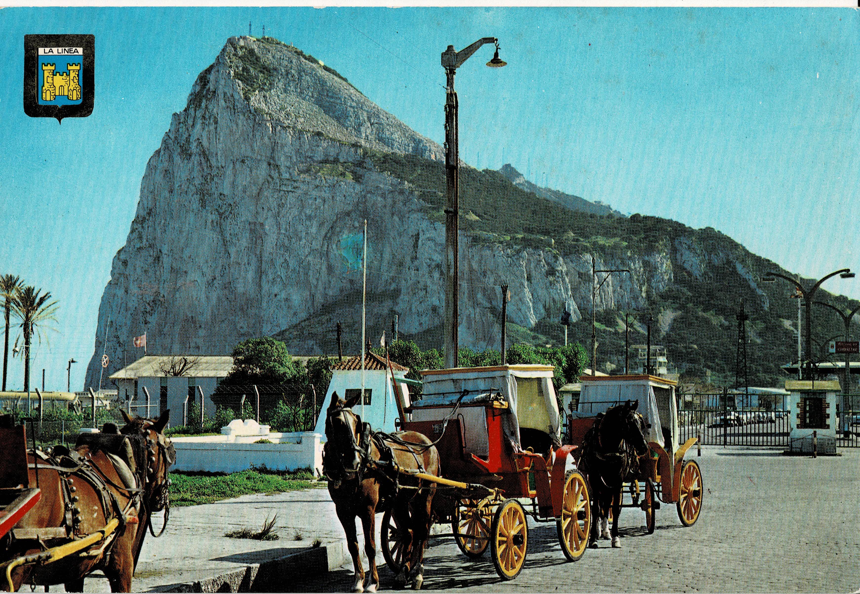 POSTAL MODERNA DE GIBRALTAR. LA LINEA. VISTA DEL PEÑON