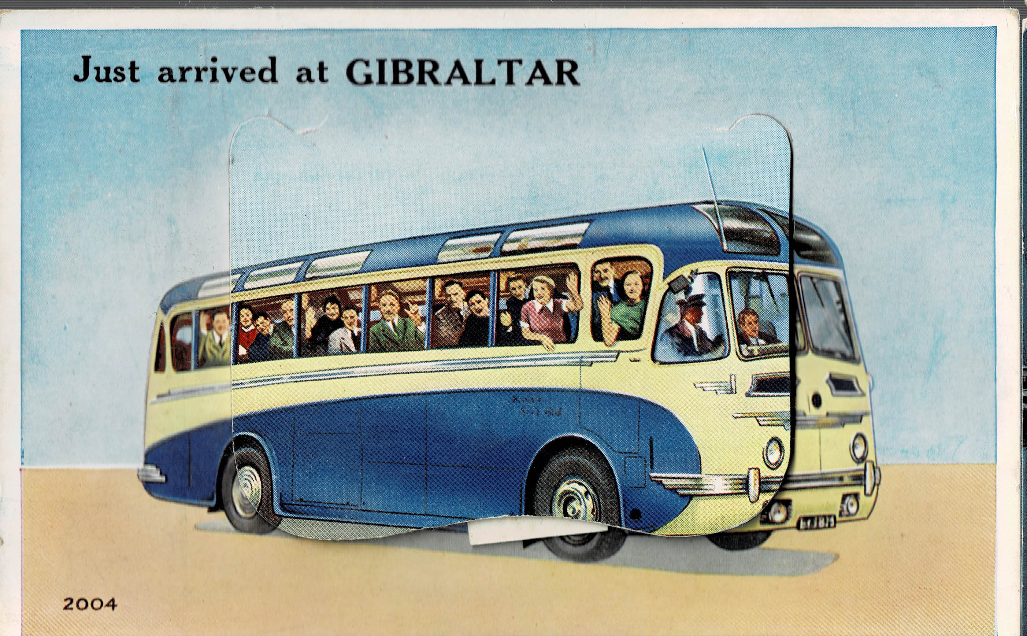 POSTAL MODERNA DE GIBRALTAR. FOTO ABIERTA