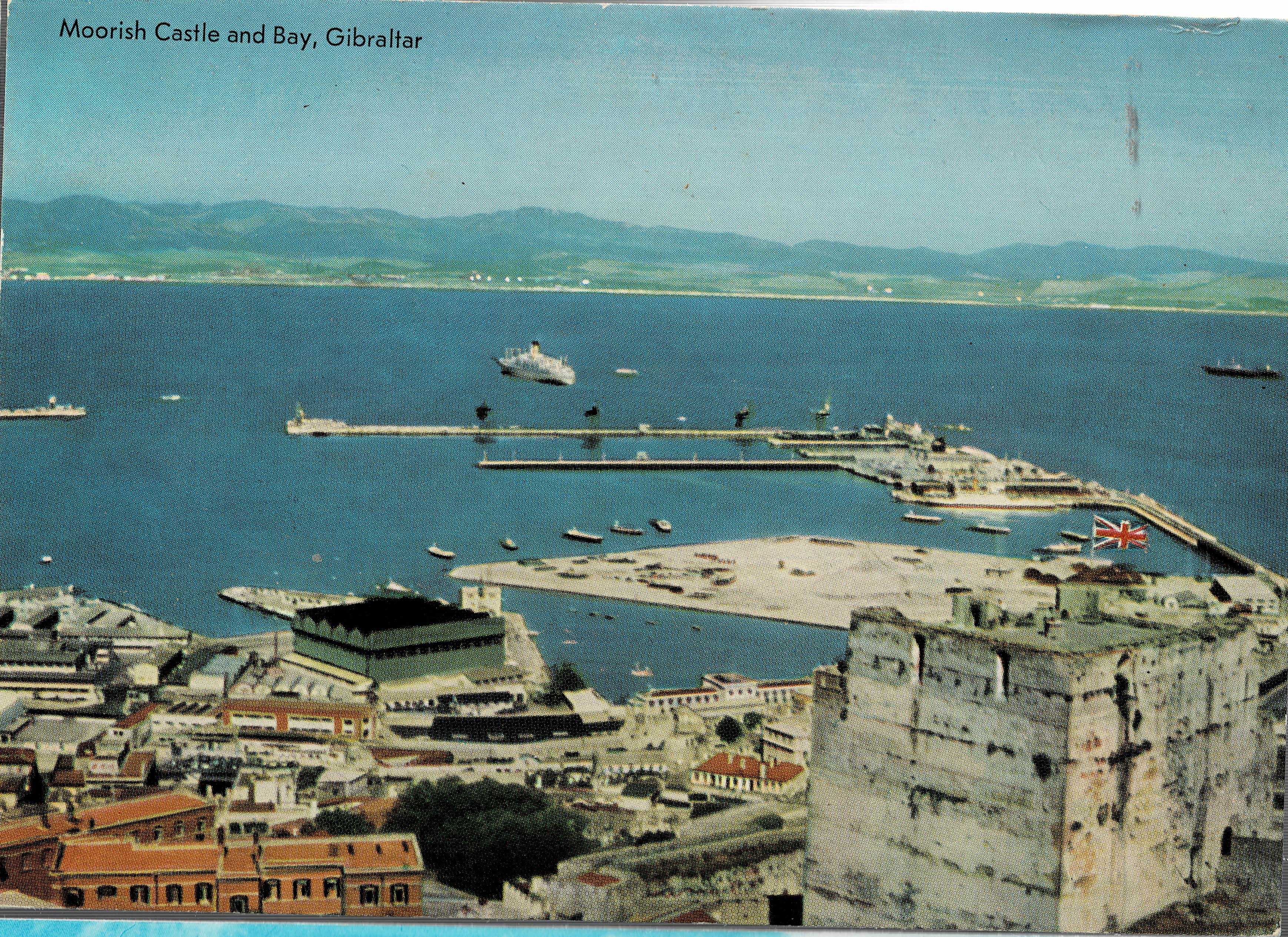 POSTAL MODERNA DE GIBRALTAR. MOORISH CASTLE AND BAY