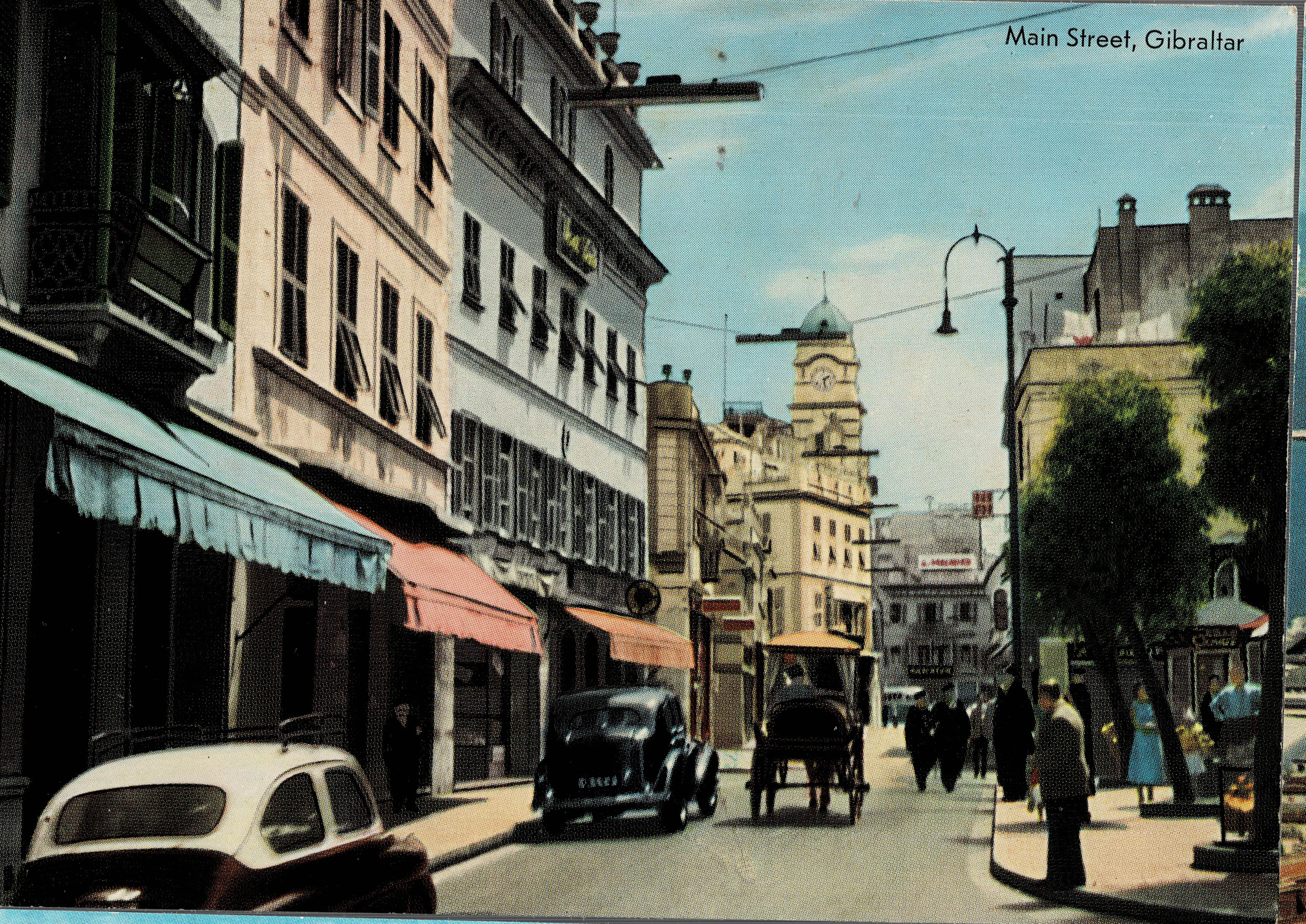 POSTAL MODERNA DE GIBRALTAR. MAIN STREET