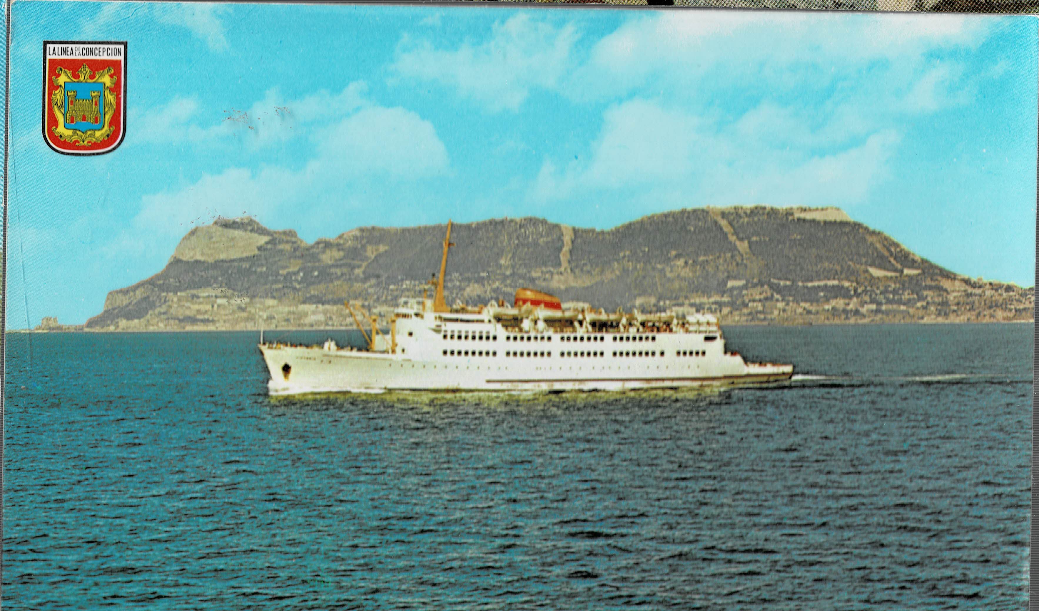 POSTAL MODERNA DE GIBRALTAR. TRANSBORDADOR ALGECIRAS-CEUTA