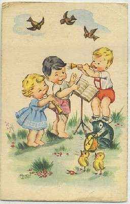POSTAL ANTIGUA DE HUMOR. SERIE SIRENITA