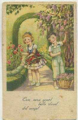 POSTAL ANTIGUA DE HUMOR. ERES, NIÑA GENTIL…