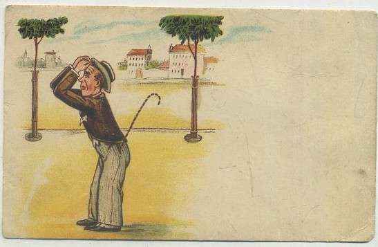 POSTAL ANTIGUA DE HUMOR.