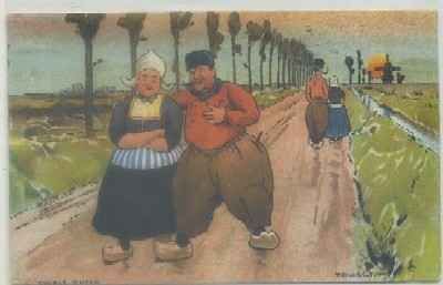 POSTAL DE HUMOR. ALEMANA. DOUBLE DUTCH