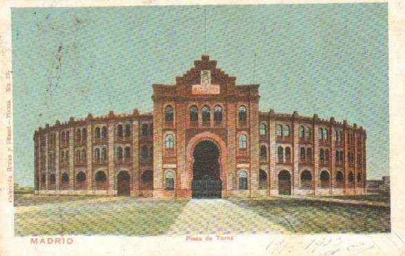 POSTAL ANTIGUA DE MADRID. PLAZA DE TOROS.