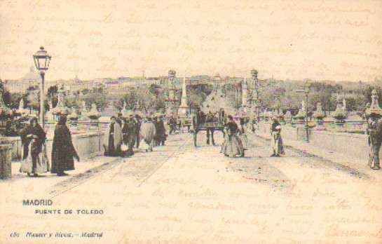 POSTAL ANTIGUA DE MADRID. PUENTE DE TOLEDO.