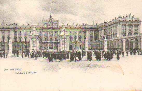 POSTAL ANTIGUA DE MADRID. PLAZA DE ARMAS.