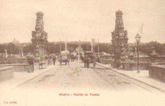 POSTAL ANTIGUA DE MADRID. PUENTE DE TOLEDO.