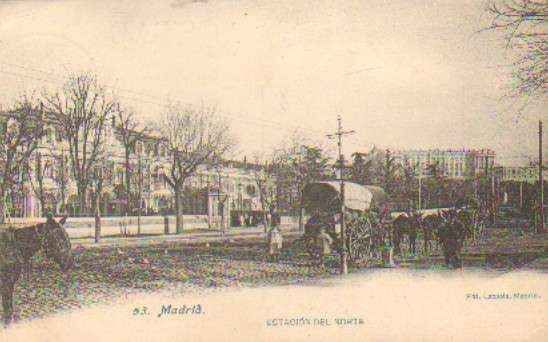 POSTAL ANTIGUA DE MADRID. Nº 53. ESTACION DEL NORTE.