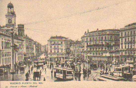 POSTAL ANTIGUA DE MADRID. PUERTA DEL SOL.