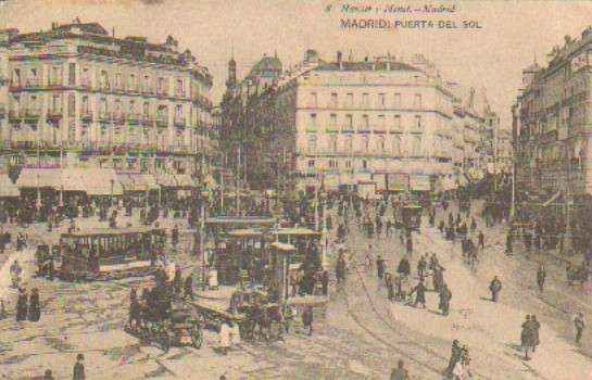 POSTAL ANTIGUA DE MADRID. PUERTA DEL SOL.