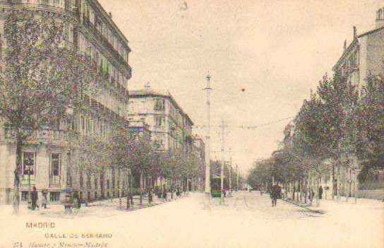 POSTAL ANTIGUA DE MADRID. CALLE DE SERRANO.