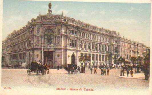 POSTAL ANTIGUA DE MADRID. BANCO DE ESPAÑA