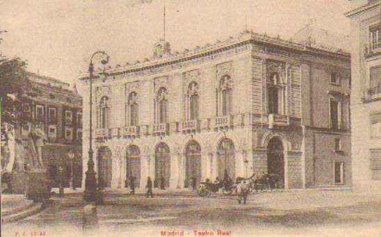 POSTAL ANTIGUA DE MADRID. TEATRO REAL.