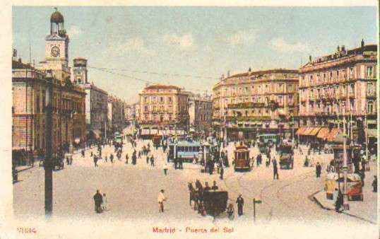 POSTAL ANTIGUA DE MADRID. PUERTA DEL SOL.