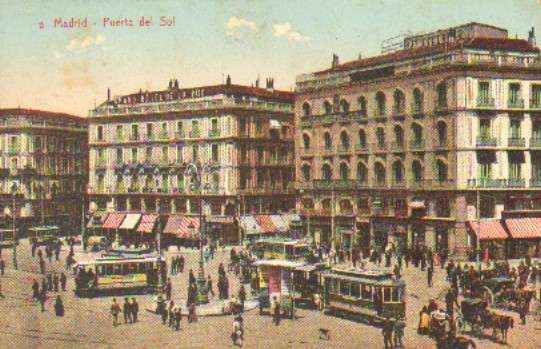 POSTAL ANTIGUA DE MADRID. PUERTA DEL SOL. Nº 2