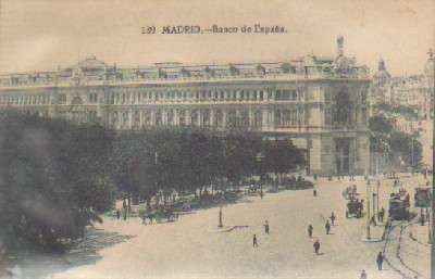 POSTAL ANTIGUA DE MADRID. BANCO DE ESPAÑA MADRID 139