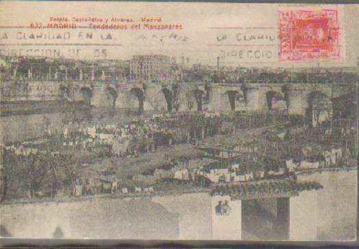 POSTAL ANTIGUA DE MADRID. TENDEDEROS DEL MANZANARES