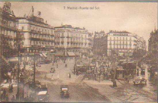 POSTAL ANTIGUA DE MADRID. PUERTA DEL SOL MADRID 7