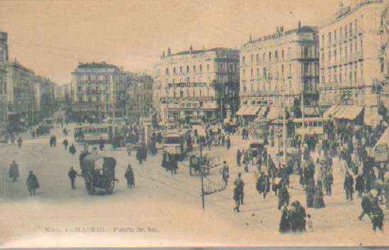 POSTAL ANTIGUA DE MADRID. PUERTA DEL SOL Nº 1