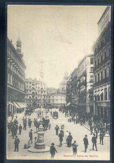 POSTAL ANTIGUA DE MADRID - CALLE DE SEVILLA