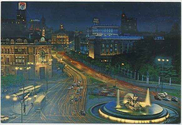 POSTAL DE MADRID. PLAZA DE LAS CIBELES Y CALLE DE ALCALA Nº 281