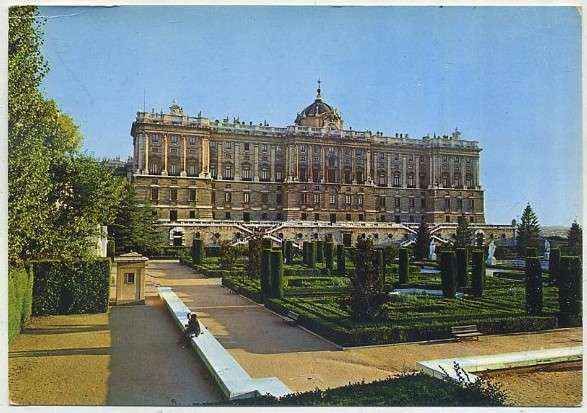 POSTAL DE MADRID. PALACIO REAL DESDE LOS JARDINES SABATINI